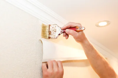 Pose de papier peint à Goncelin — revêtements muraux et toiles de verre